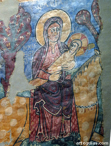 El Museo de Jaca se asocia a las pinturas de Bag&uuml;&eacute;s, pero tiene mucho m&ntilde;as, como este fragmento de Navasa (Huida a Egipto)