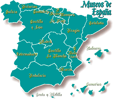 Mapa por Comunidades de los Monasterios de Espa&ntilde;a