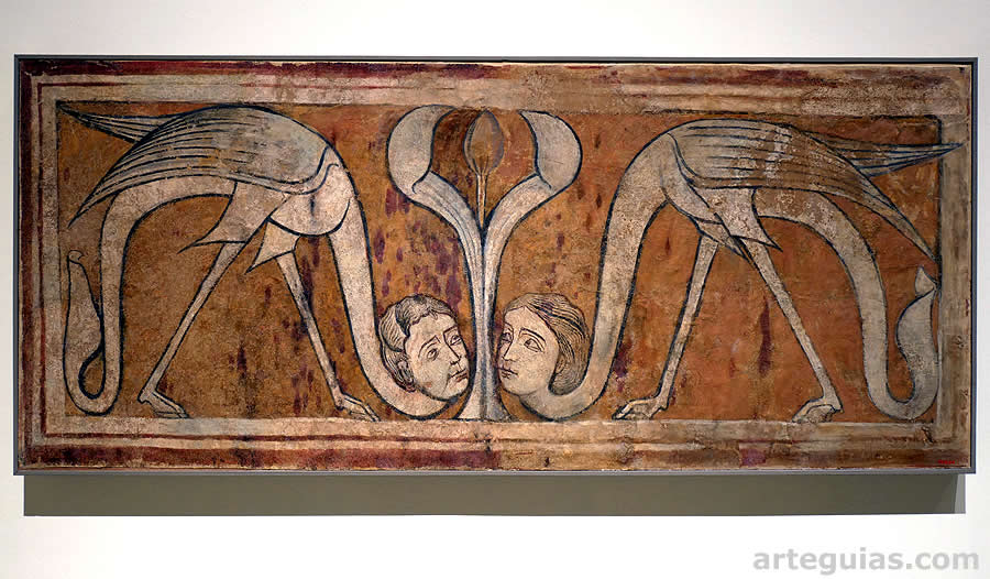 Pintura románica de la sala capitular de San Pedro de Arlanza, Burgos
