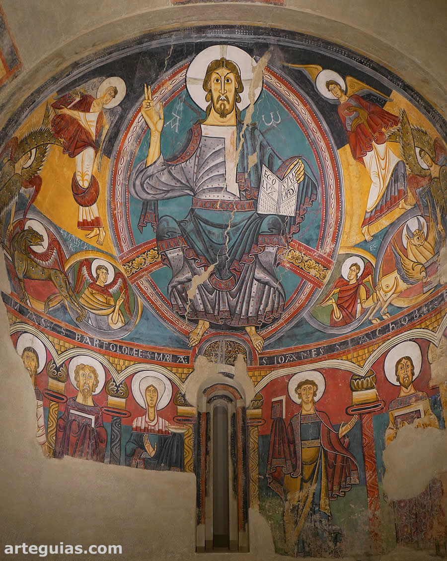 El famosísico Maiestas Domini de Sant Climent de Taúll, símbolo universal del románico