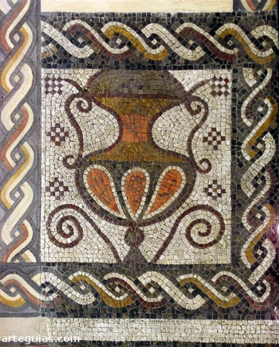 Fragmento del mosaico de la Villa Vega del Ciego