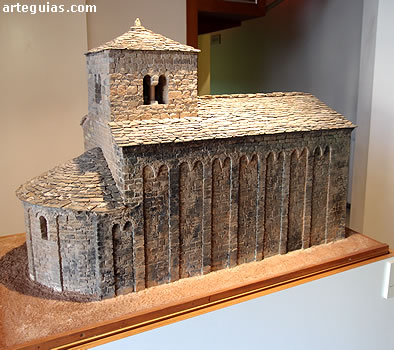 Maqueta de San Caprasio. Santa Cruz de la Serós
