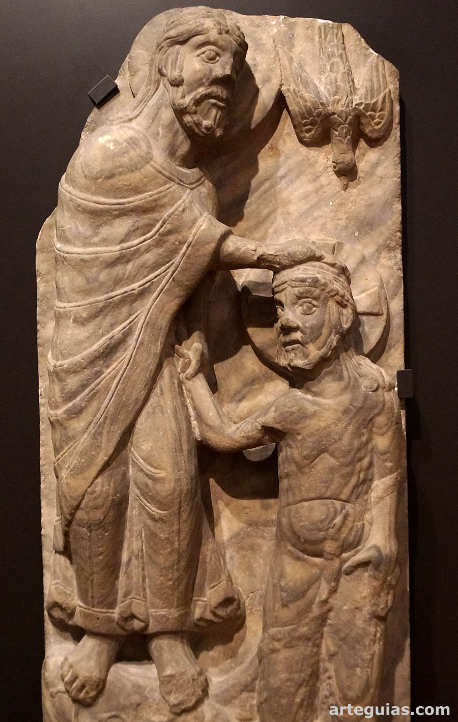 Relieve rom&aacute;nico procedente de Galicia: Bautismo de Jes&uacute;s