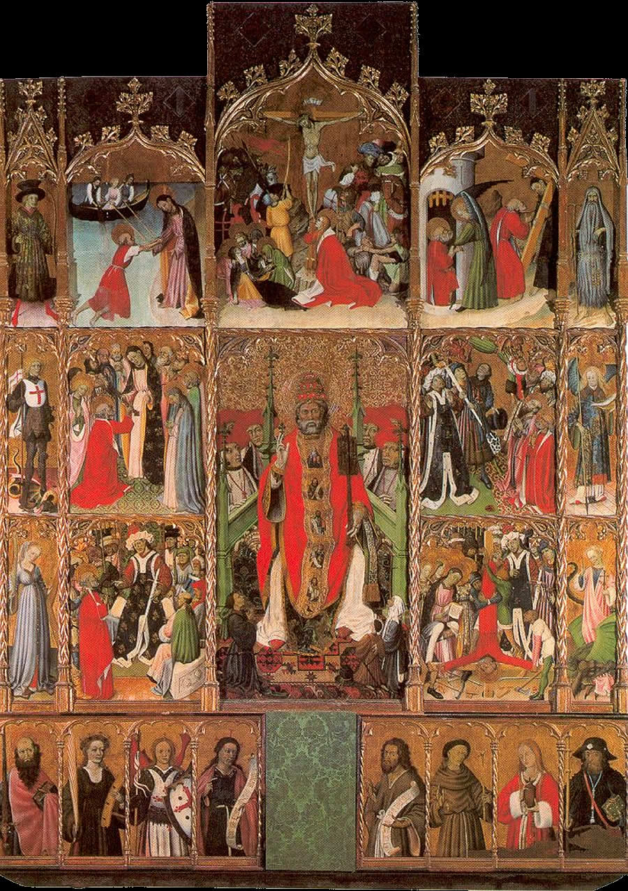 Retablo de Sant Pere de P&uacute;bol de Bernat Martorell