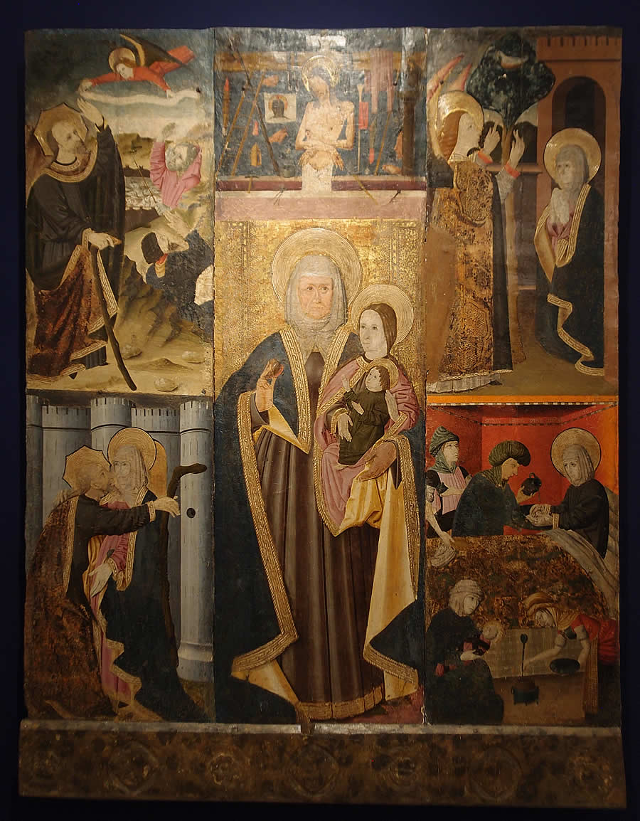 Tabla del retablo de Santa Ana