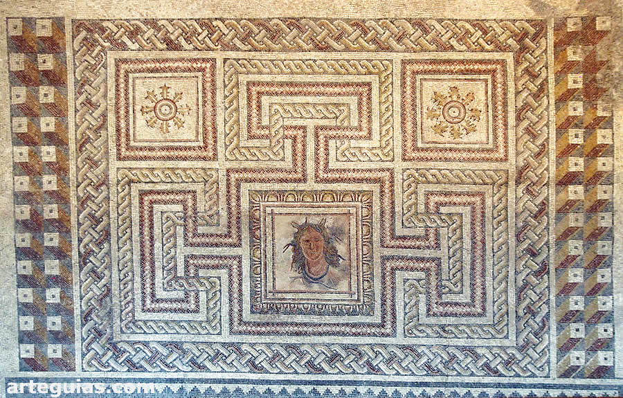 Mosaico de Tetis de Bruñe, Quesada
