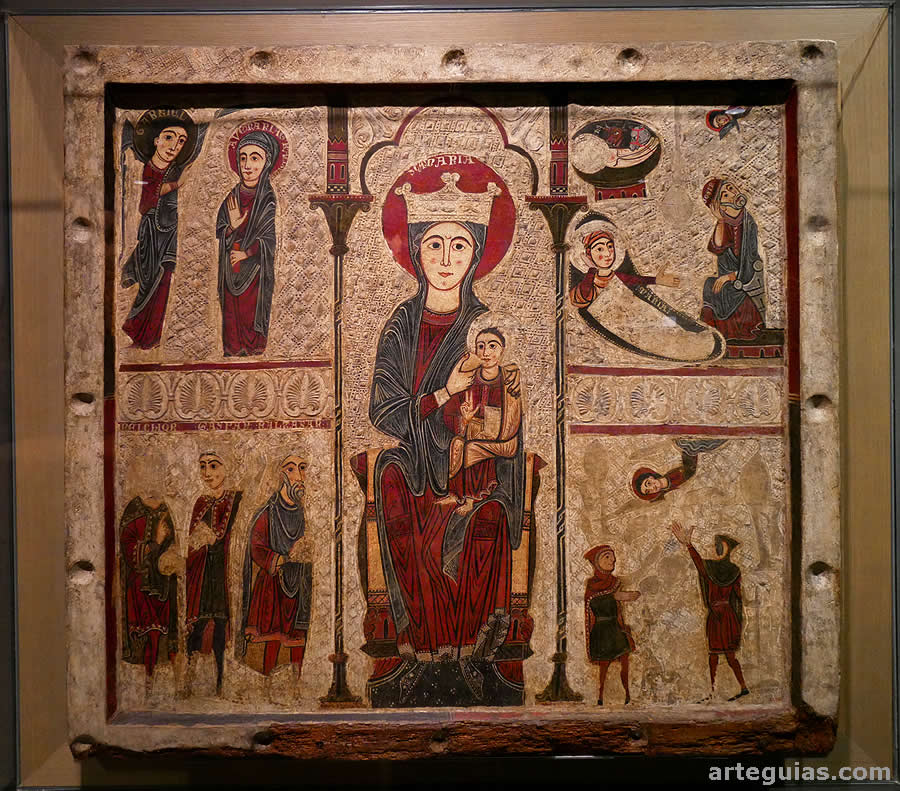 Frontal de altar del Santuario de la Mare de D&eacute;u de Rigatel
