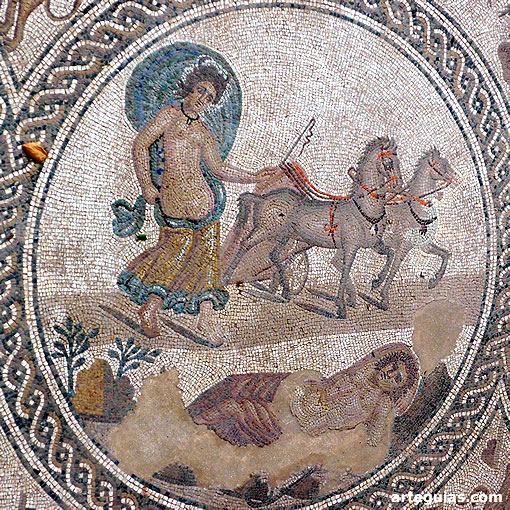 Yacimiento Arqueológico de Cástulo: Mosaico de los Amores