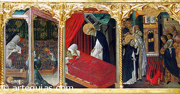 Escenas de la vida de Santo Domingo, de Pere Nicolau 