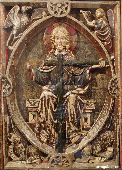 Cristo perteneciente a un frontal de altar gótico