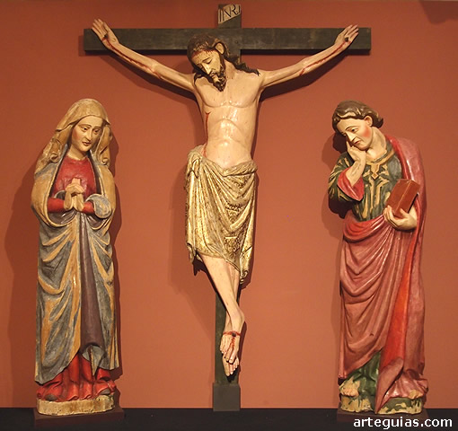 Calvario gótico recuperado de la iglesia de Villacadima