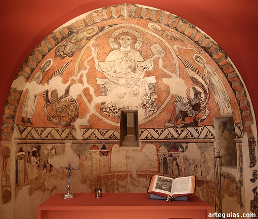 Frescos de San Pedro de Villamana, siglo XIV en el Museo Diocesano de Barbastro-Monz&oacute;n