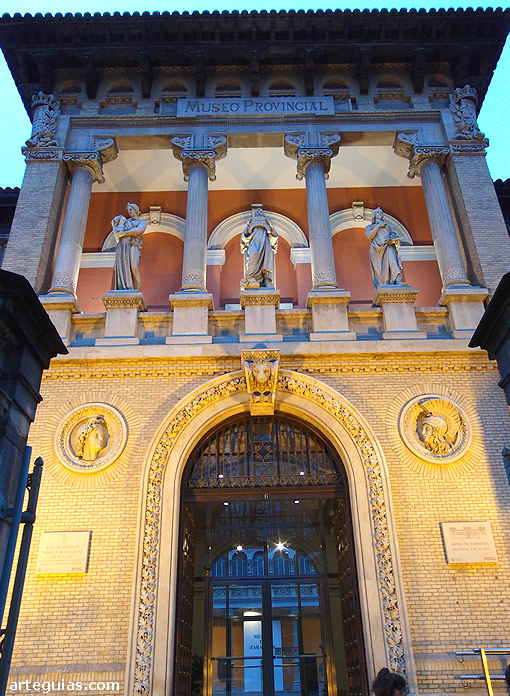 Fachada de la sede del Museo de Zaragoza