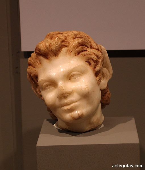 Cabeza de un sátiro. Museo de Zaragoza