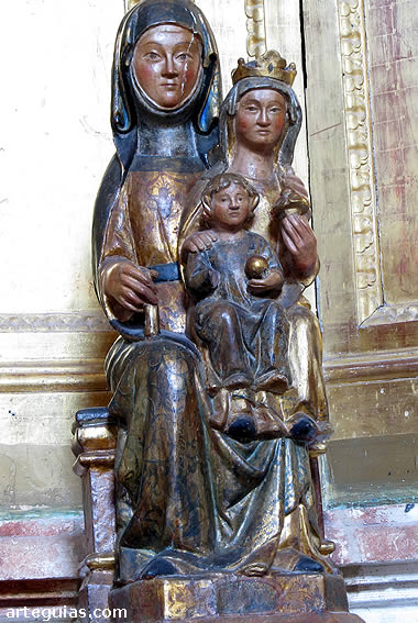 Grupo de Santa Ana, Mar&iacute;a y el Ni&ntilde;o Jes&uacute;s. Museo del Retablo de Burgos