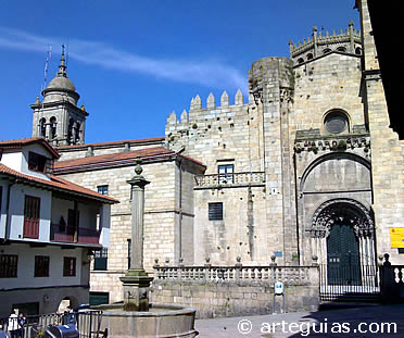 Imagen del casco hist&oacute;rico de Ourense, con su catedral al fondo