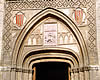 Palacio de La Aljafer&iacute;a. Portada mud&eacute;jar de la iglesia de San Mart&iacute;n