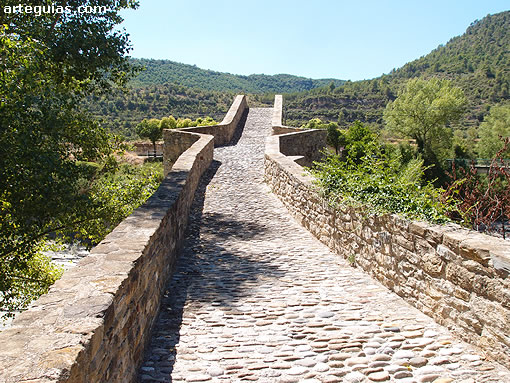 Calzada o tablero del Puente de Besiáns