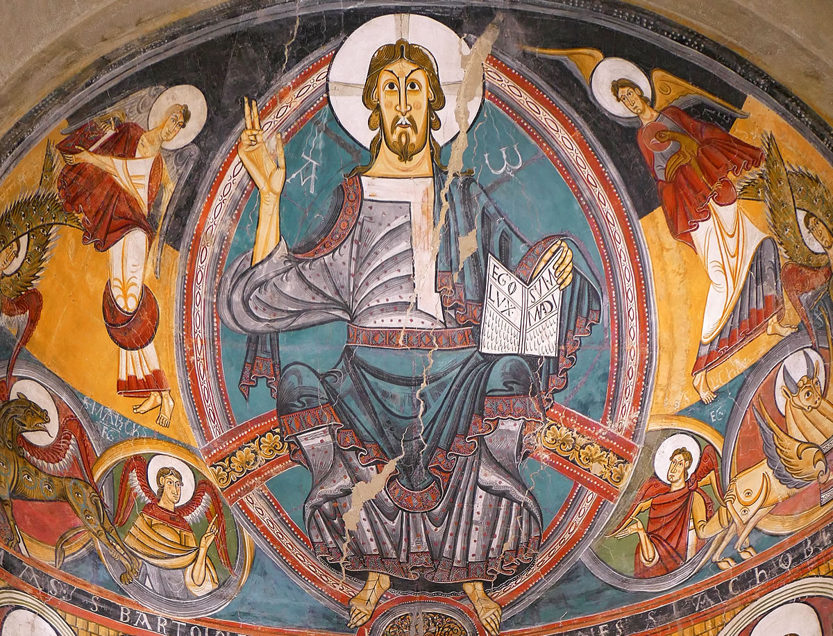 El famoso Cristo de Taüll, joya de la pintura románica española y europea