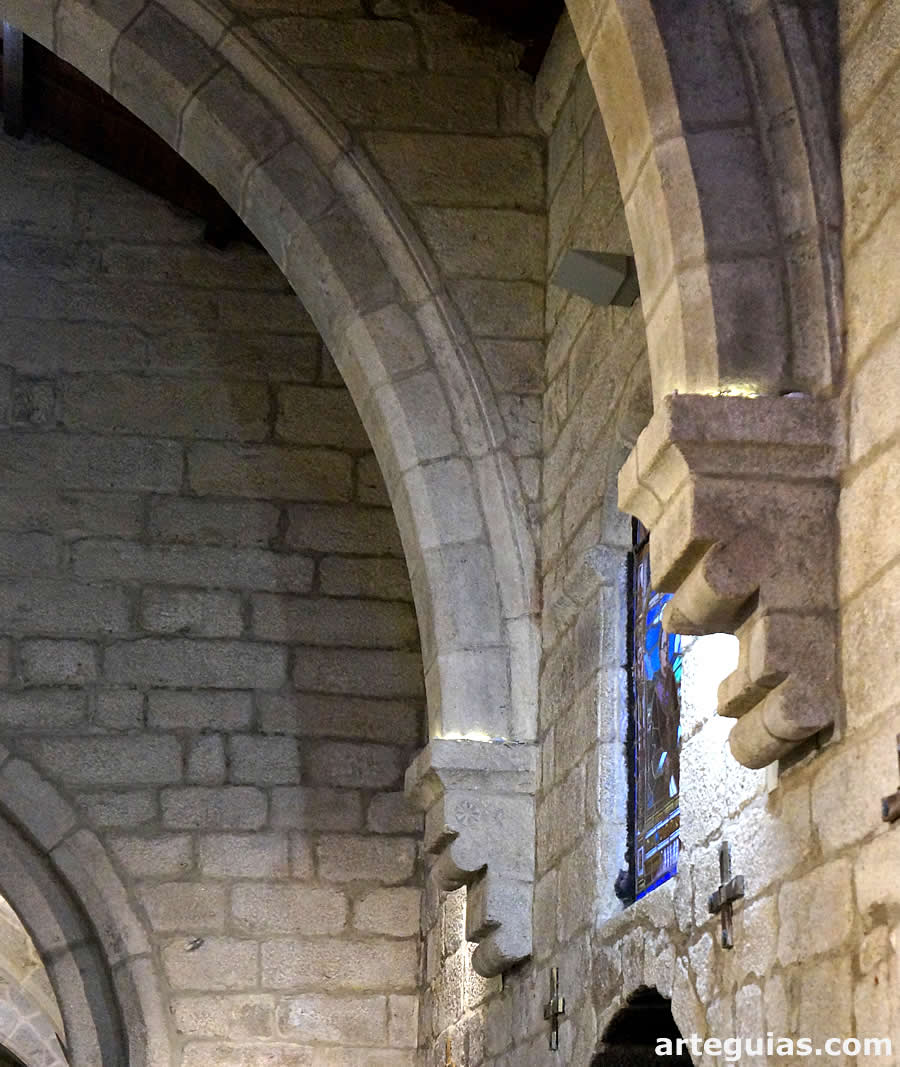 Ménsulas desde donde nacen los arcos diafragma