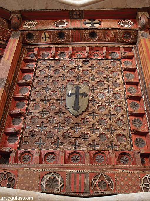 Detalle del trabajo de la techumbre