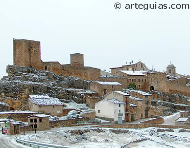 Vista general de Puertomingalvo, Teruel