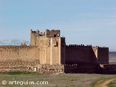 Estampa guerrea del castillo de San Mart&iacute;n de Montalb&aacute;n (Toledo)