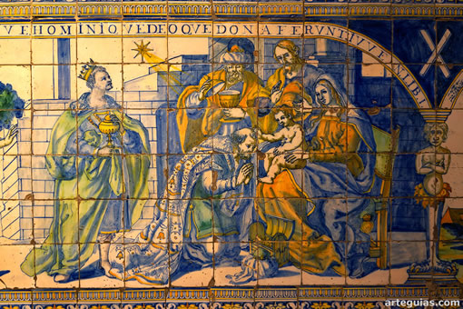 Azulejería en la Basílica de la Virgen del Prado de Talavera de la Reina