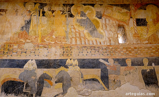 Pinturas románicas en la iglesia de San Miguel de Gormaz