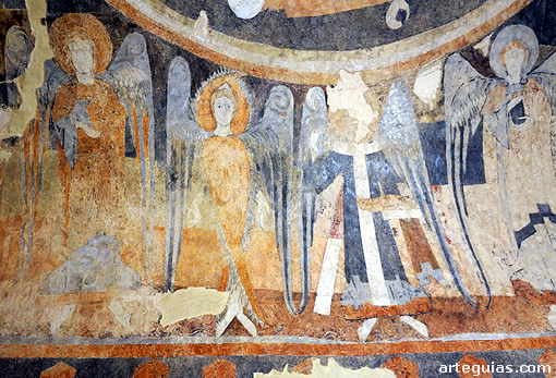 Ángeles pintados en San Miguel de Gormaz