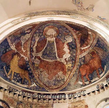 Pinturas tardorrom&aacute;nicas en la iglesia de Santa Mar&iacute;a de Ar&eacute;valo