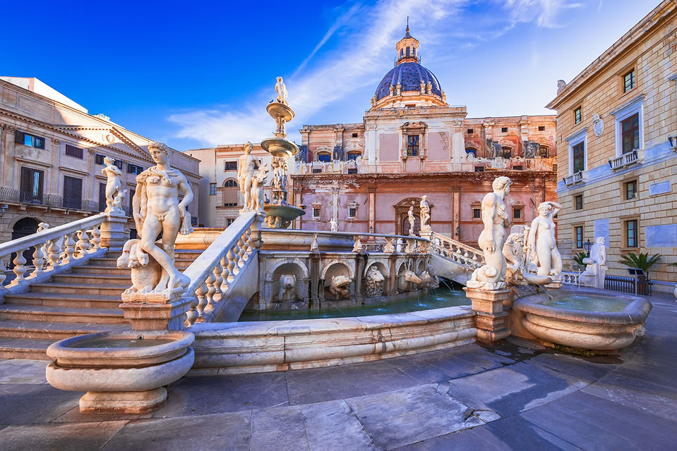 Fontana Pretoria, Palermo