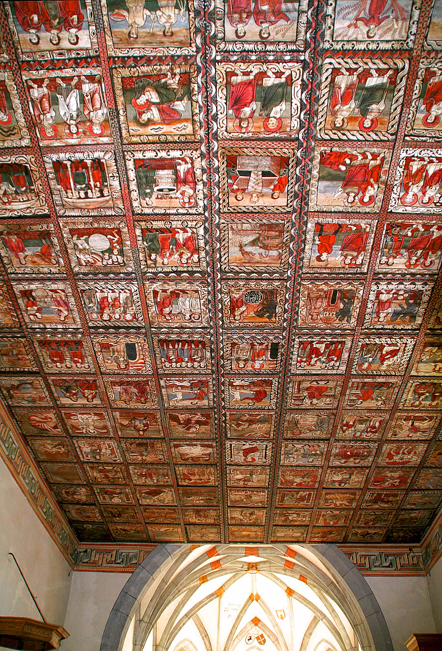 Techo pintado de San Mart&iacute;n de Zillis